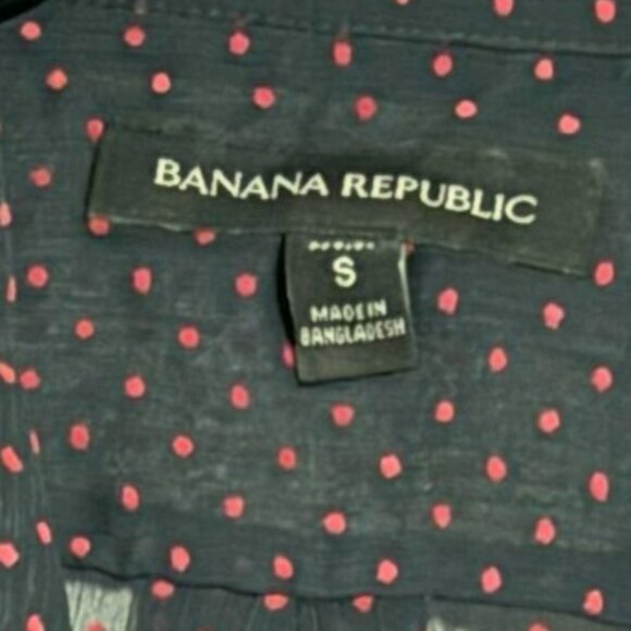 Banana Republic Navy Blue button down Size S - Picture 2 of 7